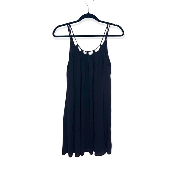 VERY J Black Flowy Mini Dress M - Picture 1 of 8